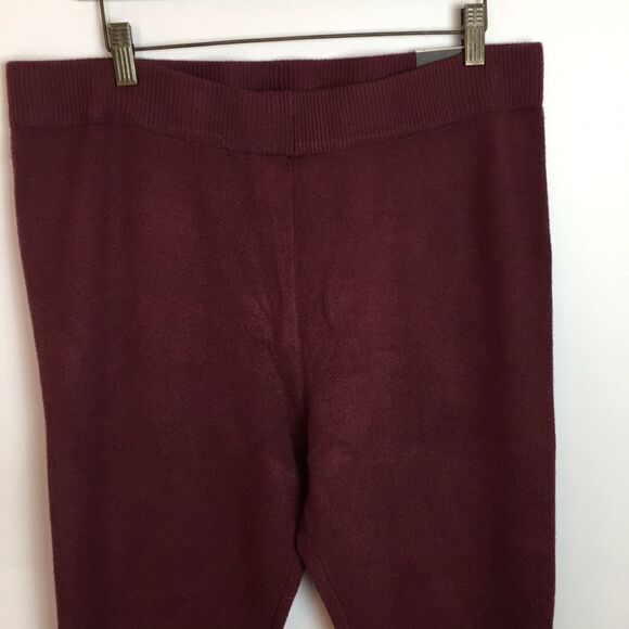 NWT Torrid Full Length Signature Waist Sweater Maroon Leggings Joggers Sz 3 - Picture 5 of 16